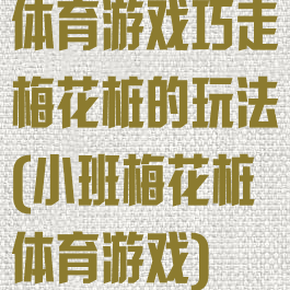 体育游戏巧走梅花桩的玩法(小班梅花桩体育游戏)