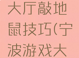 宁波游戏大厅敲地鼠技巧(宁波游戏大厅打地鼠)